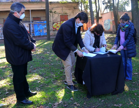 Se construirá un espacio verde en un terreno de El Hogar Obrero cedido en comodato al Municipio de Morón