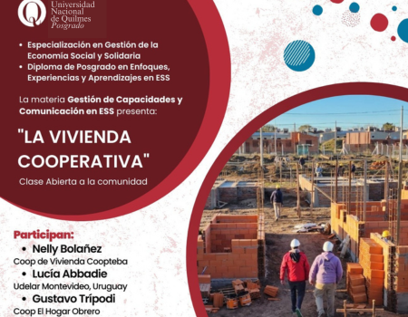 El Hogar Obrero participó de una clase abierta de los Posgrados en Economía Social y Solidaria de la Universidad de Quilmes