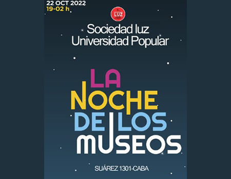La Sociedad Luz participará de La Noche de los Museos 2022