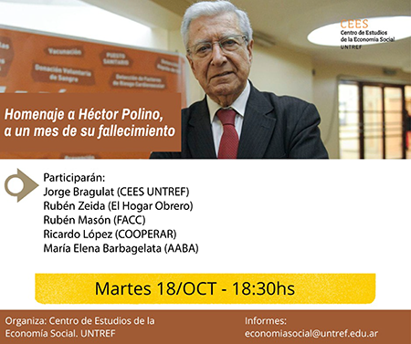 Homenaje a Héctor Polino, a un mes de su fallecimiento