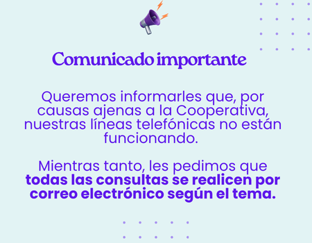 Líneas telefónicas fuera de servicio